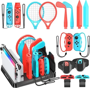 Switch Sports Accessories Bundle with Organizer Station Compatible with Nintendo - Picture 1 of 6