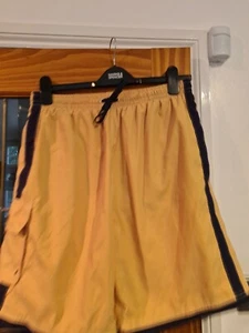Men's Swimming Trunks Medium Newport Blue, Yellow and Navy - Picture 1 of 4