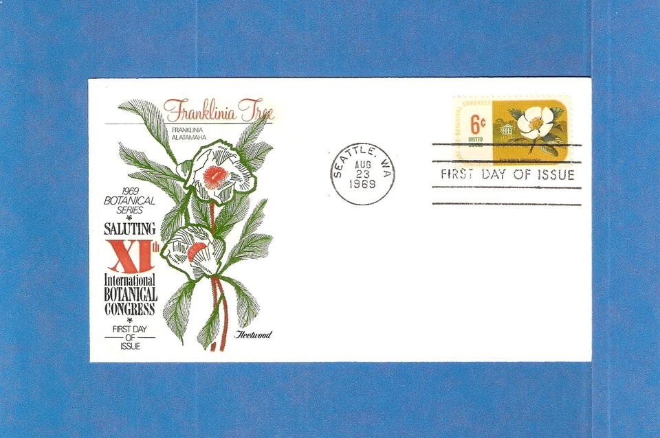 Scott 1379 Franklinia Tree Aug 23, 1969 Fleetwood Cachet FDC - Image 1 of 1