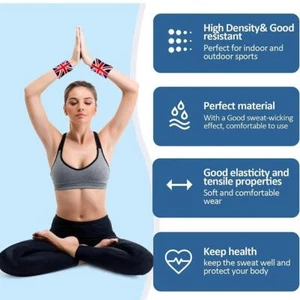 2x INGLATERRA UNION JACK PULSERA DEPORTIVA PARA SUDAR PULSERAS BANDA DE CICLISMO VENTA W3T4 M1C B2K8 - Imagen 1 de 10