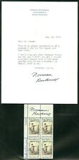 EDW1949SELL : AUTOGRAPHS P/B Signed by Norman Rockwell as Artist + signed Letter