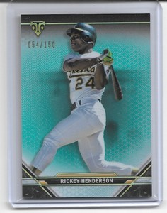 2021 Triple Threads - Rickey Henderson - Aquamarine /150 - A's -EU SHIPPING ONLY