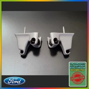 1993-2001 Ford Explorer Ranger Dual Sun Visor Clip Gray Pair Set - Picture 1 of 4