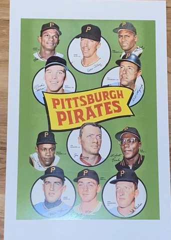1969 Pittsburgh Pirates Team Poster - Roberto Clemente - Stargell - Mazeroski Cover