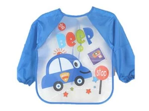 NEW ONE SIZE "BEEP" SLEEVED BIB/APRON - Picture 1 of 5