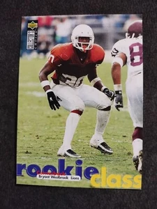 1997 Upper Deck Collector's Choice 5 Bryant Westbrook Lions Football Rookie Card - Bild 1 von 2