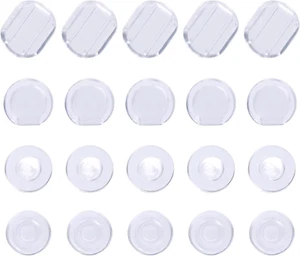 Pieces  Size  Earring  Pads  Silicone  Comfort  Earring  Cushions  for  Clips  o - Picture 1 of 12