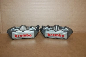 13-17 TRIUMPH DAYTONA 675 675R BREMBO FRONT BRAKE BRAKING CALIPERS PADS OEM - Picture 1 of 6