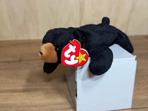 Blackie the Bear Beanie Baby – 4th Gen Hang Tag, TY Plush, Near Mint Condition - Picture 1 of 7