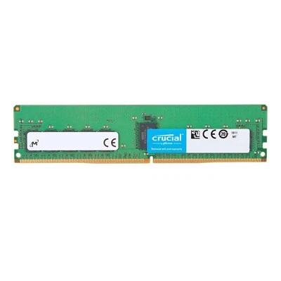 Crucial 16GB DDR4 3200MHz PC4-25600 2RX4 ECC Registered Server RDIMM Memory Ram - Image 1 of 2