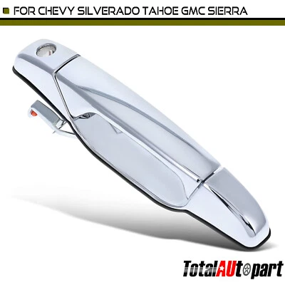 Модернизированная металлическая наружная ручка с замочной скважиной для Chevy Silverado 1500 GMC передняя левая - Изображение 1 из 4