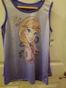 New Disney girls Elsa Shirt, Size Large - Picture 1 of 3