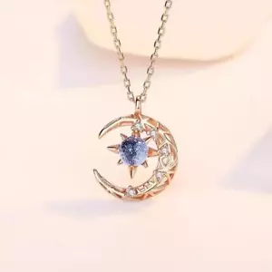 Moda Luna Gioielli Collane Romantico Multicolore San Valentino Metallo Cristallo - Foto 1 di 26
