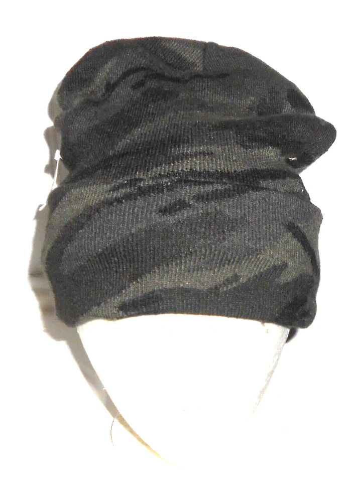 ANTIGUO SUÉTER CAMUFLAJE AZUL MARINO - GORRO DE PUNTO - TALLA ÚNICA Foto 1 de 1