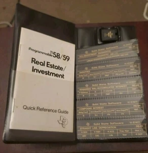 Programmable TI 58/59 Real Estate / Investment Module Texas Instruments - Picture 1 of 2