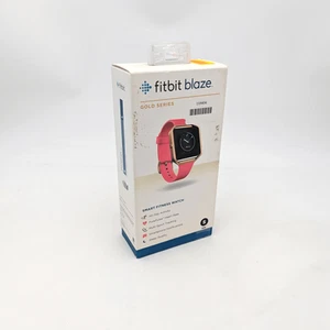 Fitbit Blaze Gold Series Smart Watch Small Band 6.7" Heart Rate Monitor | Pink - Picture 1 of 6