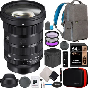 Sigma 24-70mm F2.8 DG DN II Art Lens Kit for Sony E-Mount Full Frame Bundle - Picture 1 of 10