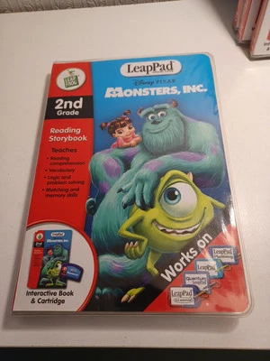 LeapPad Disney Pixar Monsters Inc. 2nd Grade Reading book and Cartridge Sealed  - Image 1 of 3