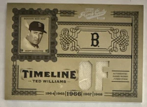 Ted WILLIAMS🔥2005 Playoff Prime Cuts Timeline Dual Relic #T-16 22/25 HOFer💥 - Picture 1 of 2