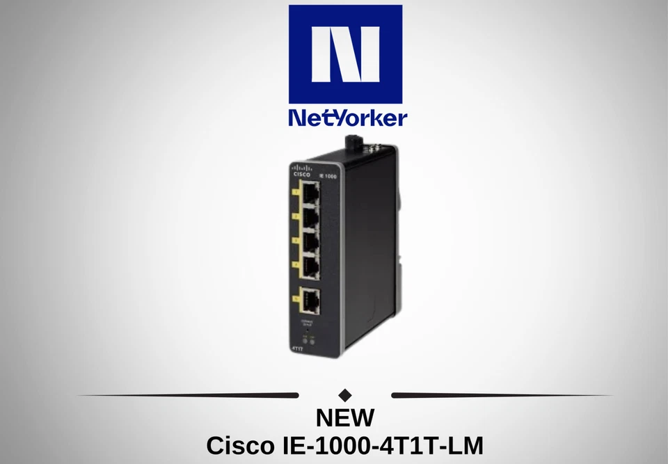 NEW Cisco IE-1000-4T1T-LM Industrial Ethernet Switch -Same Day Shipping - Image 1 of 4
