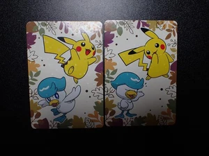Pokemon Karte Pronto Promo 2 SET Holo Pikachu Quaxly #5968 EX/LP - Bild 1 von 15