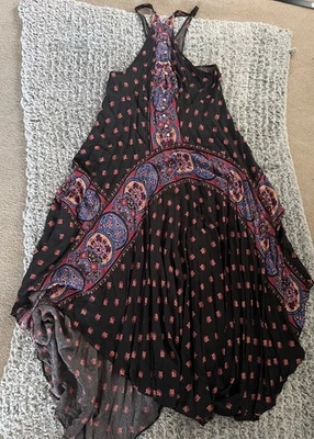 Vestido Intimately Free People Faithfully Yours Boho Hippy Festival Negro Grande Foto 1 de 4