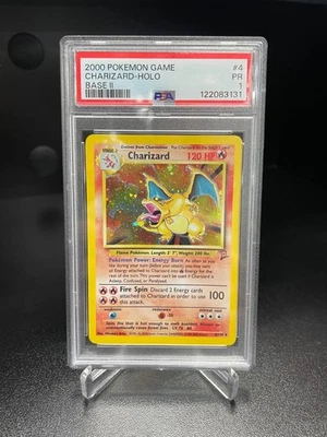 Pokemon Base Set 2 Charizard HOLO 4/130 PSA 1 POOR - Image 1 of 2