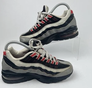 Nike Air Max 95 - UK Size 4.5- Trainers Black Grey Red boys USED CONDITION - Picture 1 of 13