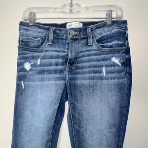 BKE Stella Damengröße 28 x 27 schmale Passform niedriger Bund Knöchel Skinny Distressed Denim Jeans - Bild 1 von 8