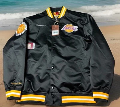 MITCHELL & NESS LOS ANGELES LAKERS SHAQUILLE O’NEAL L SATIN JACKET NBA LEGENDS - Image 1 of 4