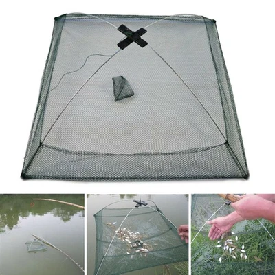 Köderfisch Senke mit Antiflucht Fischsenke Ersatznetz Faltbar Angelnetz Reuse - Bild 1 von 4