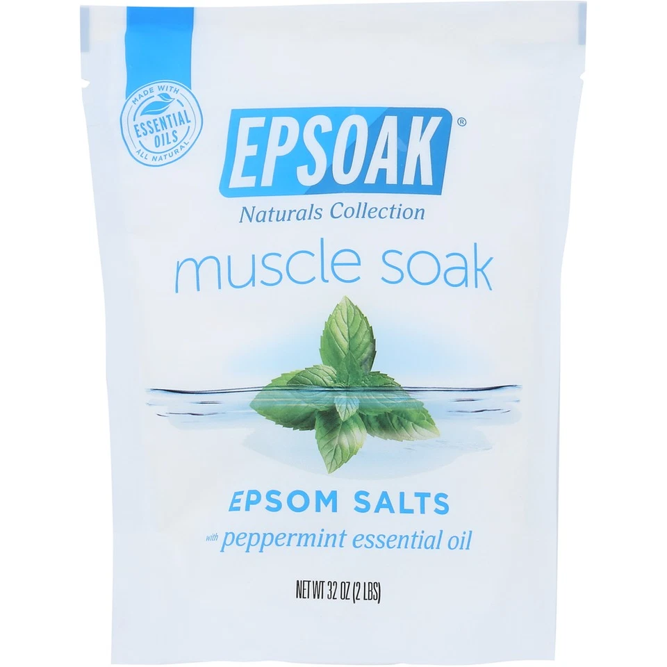 Remojo muscular de menta con sales de Epsoak 2 libras Foto 1 de 1