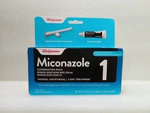 Walgreens ~Miconazole 1 ~Vaginal Antifungal Applicator & Cream ~32oz ~Exp. 7/27 - Picture 1 of 2