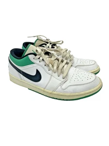 Air Jordan 1 Low White Lucky Green Size 10 - Picture 1 of 9