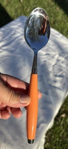 Fiesta China Go Along Tangerine Round Handle Soup Spoon Very Good Used Condition - Picture 1 of 10