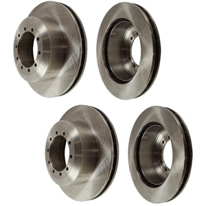 Front and Rear Disc Brake Rotors For 1999-2020 Ford F53 2017-2020 F59 - Picture 1 of 7