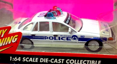 Johnny White Lightning  New Orleans Police Crown Victoria Chase Detailed 1:64 PP - Image 1 of 4