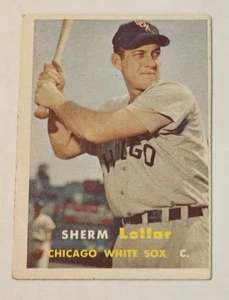 SHERM LOLLAR 1957 Topps #23 White Sox All-Star Gold Glove - Picture 1 of 4