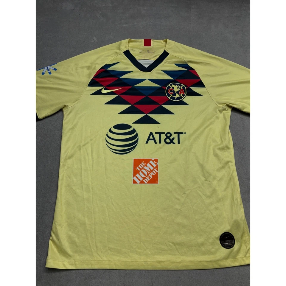 Футболка Club America Soccer Jersey Nike Dri Fit желтая AT&T Bud легкая XL - Изображение 1 из 4
