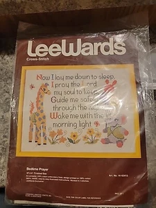 Lee Wards BEDTIME PRAYER Cross Stitch Embroidery KIT #14-63413 Complete - Picture 1 of 2