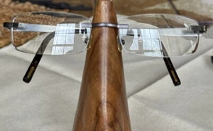 Jhane Barnes Hand Made Eyeglasses Frames SUBSET 4 Titanium Rimless 54-19-145 GM - Picture 1 of 15