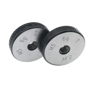 Calibrador de anillo de rosca métrico ISO M1.2 M1.4 M1.6 M2 M2.5 M3 M4 M5 M6 M8 M10 - Imagen 1 de 5