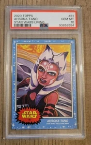 2020 Topps Star Wars Living Set #81 Ahsoka Tano PSA 10 Gem Mint SP - Picture 1 of 2