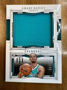 2023-24 National Treasures Amari Bailey Colossal Materials 92/99 Rookie #CR-BLY - Picture 1 of 2