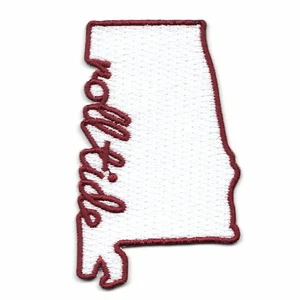Alabama State Logo "Rolltide" logo Embroidered Iron On Patch - Picture 1 of 1