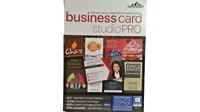 Summitsoft Business Card Studio Pro Disc & Download G7 - Image 1 of 4