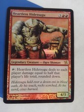Magic Card Heartless Hidetsugu Foil NM Ogre Shaman Betrayers of Kamigawa