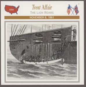 Trent Affair Atlas Bürgerkrieg Karte ausländische Einflüsse - Bild 1 von 1