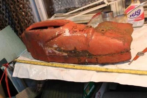 1960,63 Ford Pickup F 100 rear quarter tail light , unibody 6 cylinder - Imagen 1 de 13