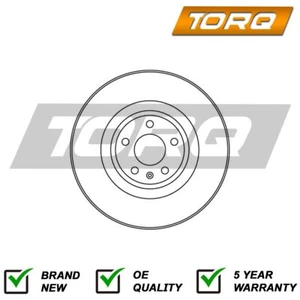 1x Brake Disc Front Torq Fits Audi Allroad 2006-2011 A6 2004-2011 - Picture 1 of 6